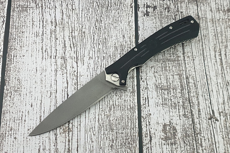 Складной нож "Амур": сталь - булатная; рукоять - G10
