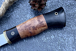 Нож &amp;quot;Батыр&amp;quot; 2: сталь - Bohler М390; рукоять - карельская береза, черный граб