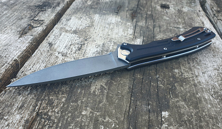 Складной нож "Амур": сталь - Bohler S390; рукоять - G10