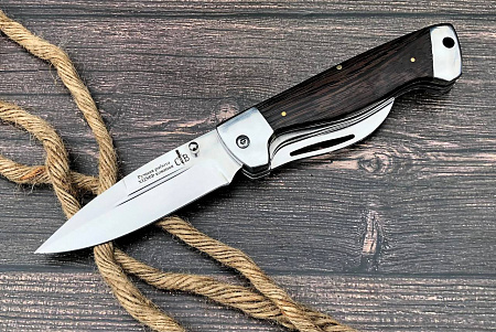 Складной нож "Походный": сталь - Х12МФ (кованая), рукоять - венге