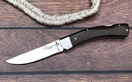 Складной нож "Леший-3": сталь - 95Х18 (кованая); рукоять - венге