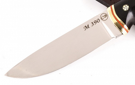Нож "Большой коготь": сталь - Bohler М390; рукоять - карельская береза, черный граб