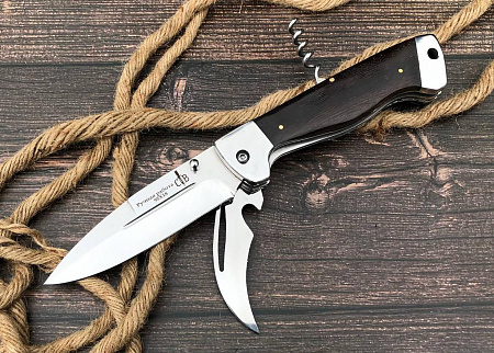 Складной нож "Походный": сталь - 95Х18 (кованая); рукоять - венге